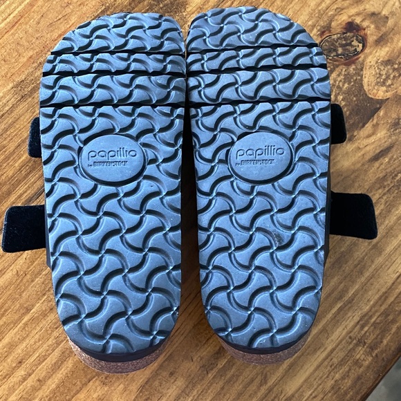 Papillio Vegan Double Buckle Sandals in Black - Picture 3 of 5